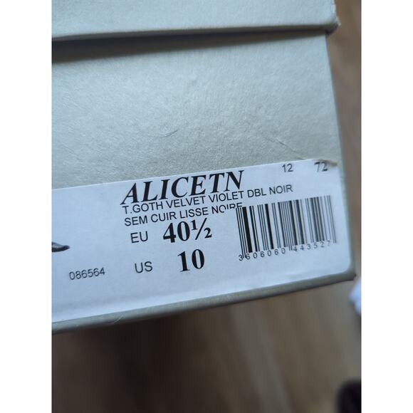 Robert Clergerie Alice Mules Goth Velvet Violet Slip On Shoes Flats - Picture 16 of 16